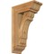Ekena Millwork Olympic Traditional Rough Sawn Bracket w/ Offset Brace, Western Red Cedar, 6"W x 14"D x 22"H BKT0604X14X22OLY01RWR - alternate 1